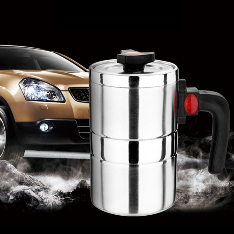 DC 12V Stainless Steel Car Electric Kettle Heated Mug Heating Cup with Charger Cigarette Lighter for Car, Capacity: 500ML - Heating Cups by buy2fix | Online Shopping UK | buy2fix