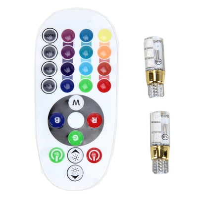 2 PCS 3W Auto Flash Strobe Fade Smooth Remote Controlled Colorful LED Clearance Decorative Light with 6 SMD-5050 LED, DC 12V - Clearance Lights by buy2fix | Online Shopping UK | buy2fix