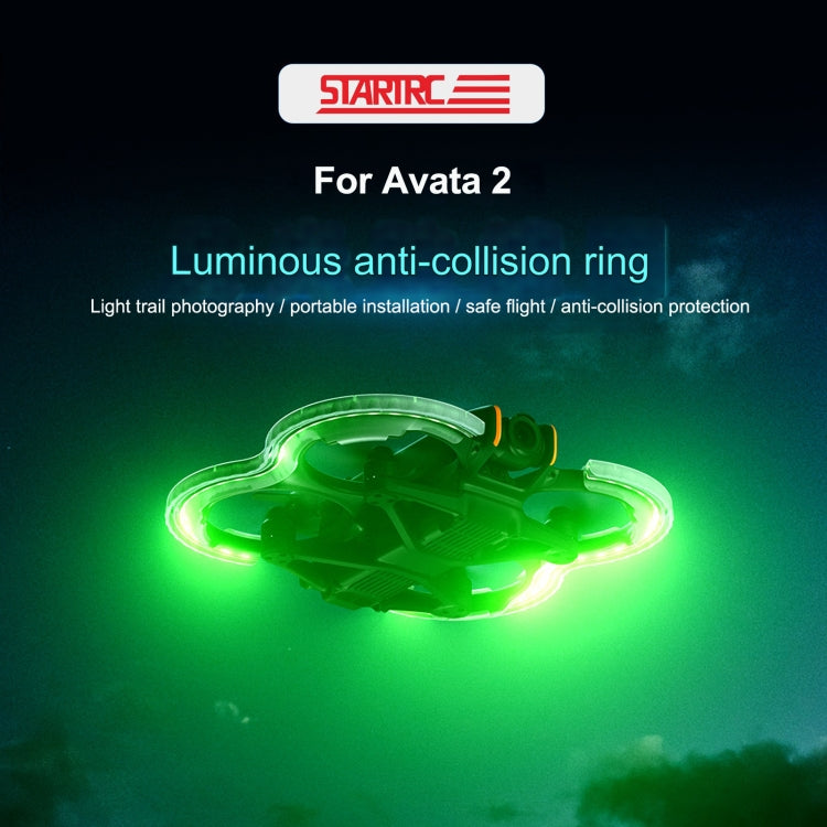 For DJI Avata 2 STARTRC Drone LED Propeller Protective Guard Anti-collision Ring (Transparent) - Other by STARTRC | Online Shopping UK | buy2fix