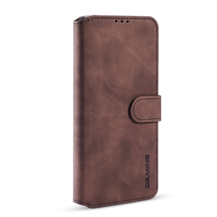 For samsung Galaxy A02s DG.MING Retro Oil Side Horizontal Flip Leather Case with Holder & Card Slots & Wallet(coffee) - Galaxy Phone Cases by DG.MING | Online Shopping UK | buy2fix