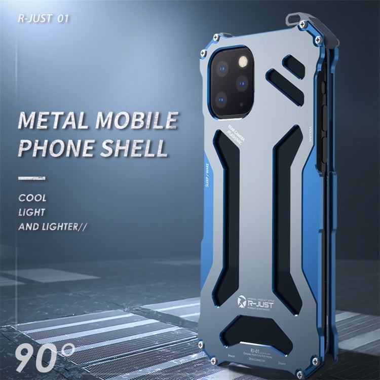 For iPhone 11 Pro R-JUST Shockproof Dustproof Armor Metal Protective Case(Black) - iPhone 11 Pro Cases by R-JUST | Online Shopping UK | buy2fix