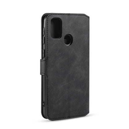 For Galaxy M30s DG.MING Retro Oil Side Horizontal Flip Case with Holder & Card Slots & Wallet(Black) - Galaxy Phone Cases by DG.MING | Online Shopping UK | buy2fix