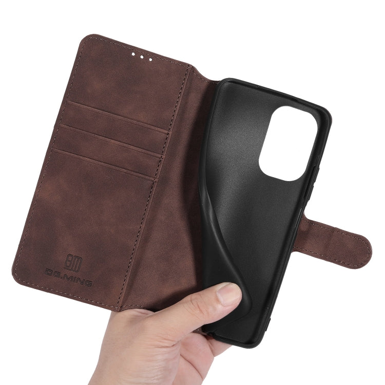 For Xiaomi Redmi K40 Pro DG.MING Retro Oil Side Horizontal Flip Leather Case with Holder & Card Slots & Wallet(Coffee) - Xiaomi Cases by DG.MING | Online Shopping UK | buy2fix