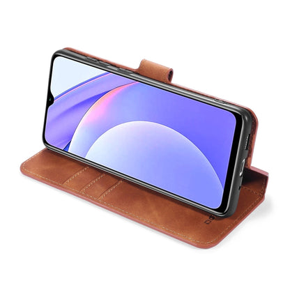 For Xiaomi Poco M3 DG.MING Retro Oil Side Horizontal Flip Leather Case with Holder & Card Slots & Wallet(Brown) - Xiaomi Cases by DG.MING | Online Shopping UK | buy2fix