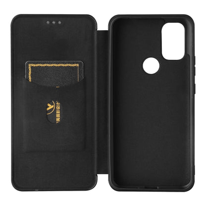 For Blackview A70 (2021) Carbon Fiber Texture Horizontal Flip TPU + PC + PU Leather Case with Card Slot(Black) - More Brand by buy2fix | Online Shopping UK | buy2fix