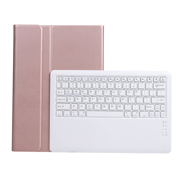 A126 For Huawei MatePad Pro 12.6 2021 Sheep Texture Ultra-thin Bluetooth Keyboard Horizontal Flip Leather Tablet Case with Holder(Rose Gold) - Huawei Keyboard by buy2fix | Online Shopping UK | buy2fix