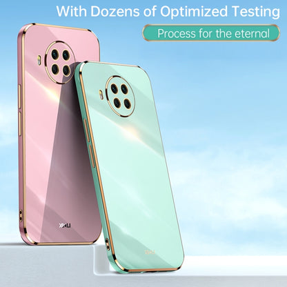 For Xiaomi Mi 10T Lite 5G XINLI Straight 6D Plating Gold Edge TPU Shockproof Case(Pink) - Xiaomi Cases by XINLI | Online Shopping UK | buy2fix