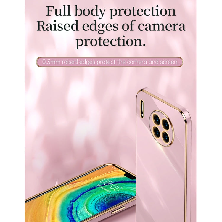 For Huawei Mate 30 Pro XINLI Straight Edge 6D Electroplate TPU Phone Case(White) - Huawei Cases by XINLI | Online Shopping UK | buy2fix