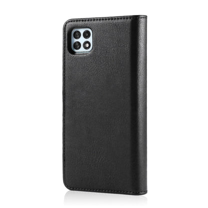 For Samsung Galaxy A22 5G DG.MING Crazy Horse Texture Flip Detachable Magnetic Leather Case with Holder & Card Slots & Wallet(Black) - Galaxy Phone Cases by DG.MING | Online Shopping UK | buy2fix