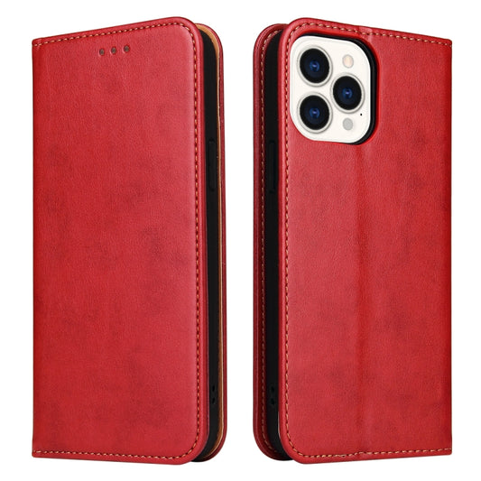 For iPhone 13 Pro Fierre Shann PU Leather Texture Horizontal Flip Leather Case with Holder & Card Slots & Wallet (Red) - iPhone 13 Pro Cases by FIERRE SHANN | Online Shopping UK | buy2fix