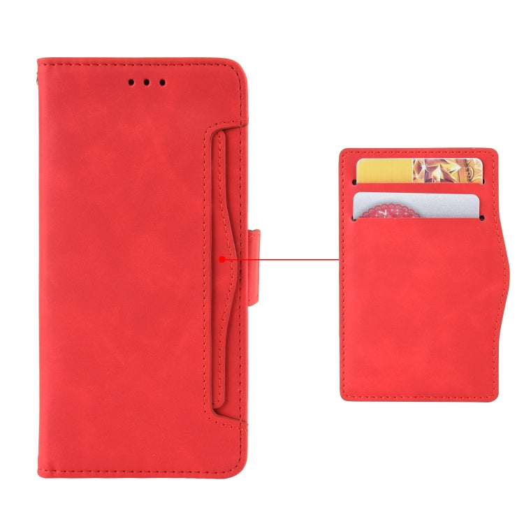 For ZTE Blade A71 Skin Feel Calf Pattern Horizontal Flip Leather Case with Holder & Card Slots & Photo Frame(Red) - ZTE Cases by buy2fix | Online Shopping UK | buy2fix