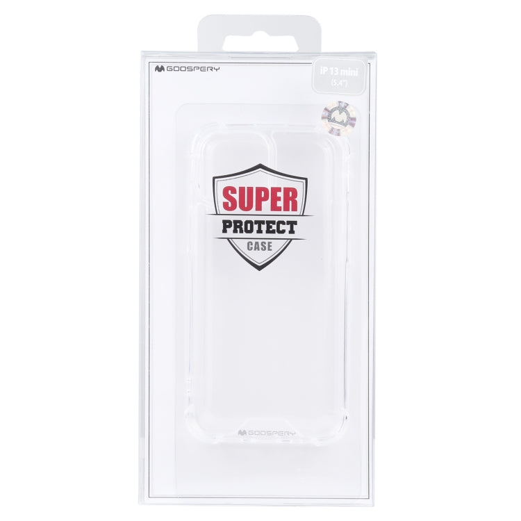 For iPhone 13 GOOSPERY SUPER Protect Four Corners Shockproof Soft TPU Case mini(Transparent) - iPhone 13 Cases by GOOSPERY | Online Shopping UK | buy2fix