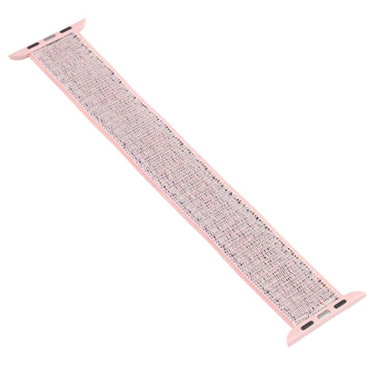 Single Lap Nylon Watch Band, Size: XS 135mm For Apple Watch Ultra 49mm&Watch Ultra 2 49mm / Series 9&8&7 45mm / SE 3&SE 2&6&SE&5&4 44mm / 3&2&1 42mm(Sand Pink) - Watch Bands by buy2fix | Online Shopping UK | buy2fix