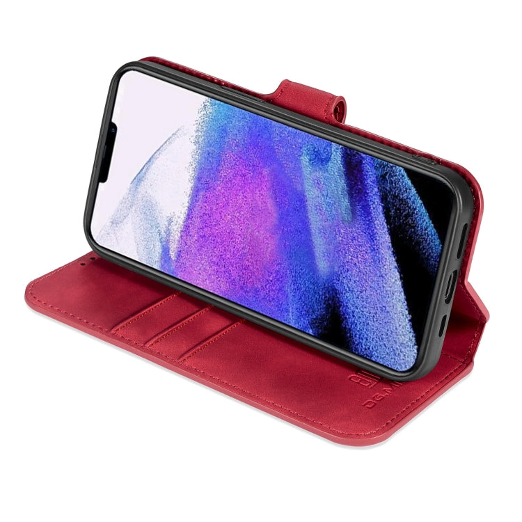 For iPhone 13 Pro Max DG.MING Retro Oil Side Horizontal Flip Leather Case with Holder & Card Slots & Wallet (Red) - iPhone 13 Pro Max Cases by DG.MING | Online Shopping UK | buy2fix