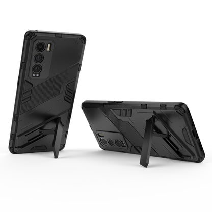 For OPPO Realme GT Explorer Master Punk Armor 2 in 1 PC + TPU Shockproof Case with Invisible Holder(Black) - Realme Cases by buy2fix | Online Shopping UK | buy2fix