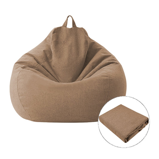 Lazy Sofa Bean Bag Chair Fabric Cover, Size:100 x 120cm(Brown) - Sofa Covers & Chair Covers by buy2fix | Online Shopping UK | buy2fix