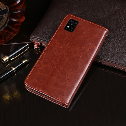 idewei Crazy Horse Texture Horizontal Flip Leather Case with Holder & Card Slots & Wallet For ZTE Blade A31(Brown) - ZTE Cases by idewei | Online Shopping UK | buy2fix