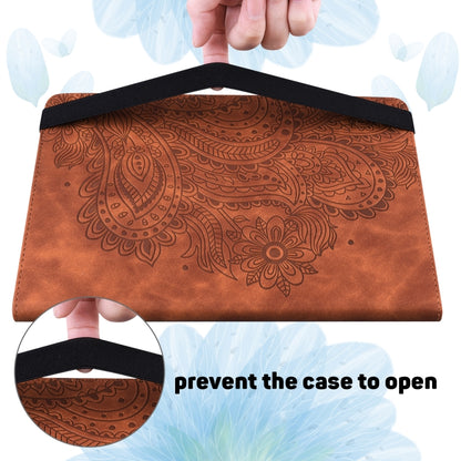 For Xiaomi Pad 5 Pro / Pad 5 Peacock Embossed Pattern TPU + PU Horizontal Flip Leather Case with Holder & Card Slots & Wallet & Sleep / Wake-up Function(Brown) - More Tablet Cases by buy2fix | Online Shopping UK | buy2fix