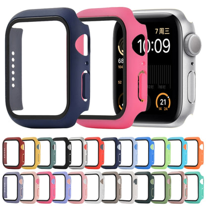 Shockproof PC+Tempered Glass Protective Case with Packed Carton For Apple Watch Series 6 & SE & 5 & 4 44mm(Rose Gold) - Watch Cases by buy2fix | Online Shopping UK | buy2fix