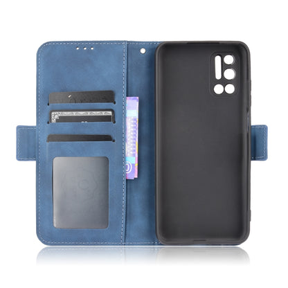 For Doogee N40 Pro Skin Feel Calf Pattern Horizontal Flip Leather Case with Holder & Card Slots & Photo Frame(Blue) - More Brand by buy2fix | Online Shopping UK | buy2fix