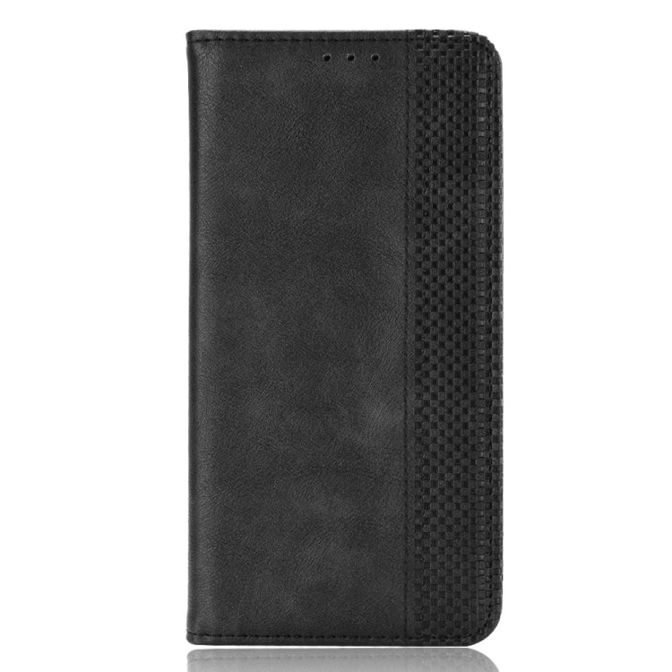 For Doogee S86 / S86 Pro Magnetic Buckle Retro Pattern Horizontal Flip Leather Case with Holder & Card Slot & Wallet(Black) - More Brand by buy2fix | Online Shopping UK | buy2fix