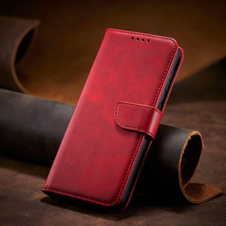 For Xiaomi Redmi 9 Calf Texture Buckle Horizontal Flip Leather Case with Holder & Card Slots & Wallet(Red) - Xiaomi Cases by buy2fix | Online Shopping UK | buy2fix