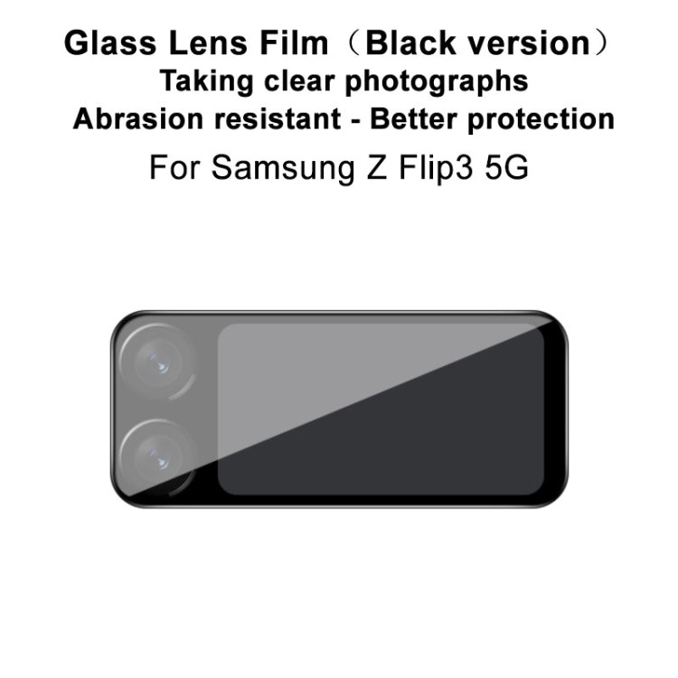 For Samsung Galaxy Z Flip3 5G IMAK Rear Camera Lens Glass Film Black Version - For Samsung by imak | Online Shopping UK | buy2fix