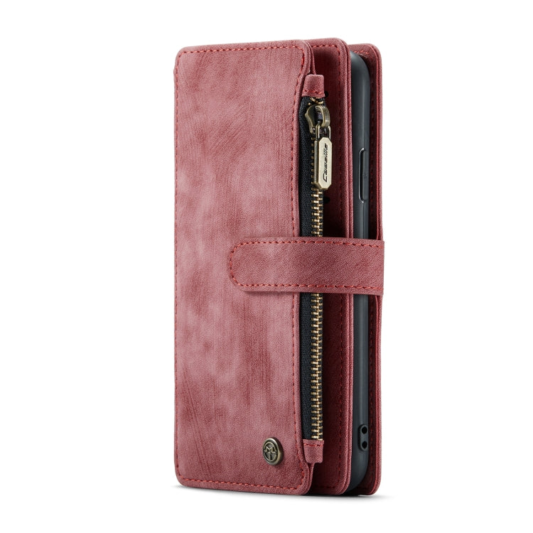 For iPhone XR CaseMe-C30 PU + TPU Multifunctional Horizontal Flip Leather Case with Holder & Card Slot & Wallet & Zipper Pocket(Red) - More iPhone Cases by CaseMe | Online Shopping UK | buy2fix