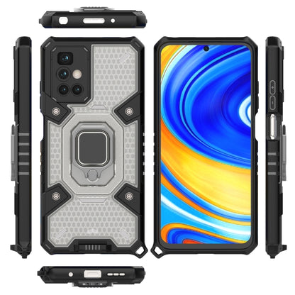 For Xiaomi Redmi 10 Space PC+TPU Shockproof Case with Ring Holder(Grey) - Xiaomi Cases by buy2fix | Online Shopping UK | buy2fix