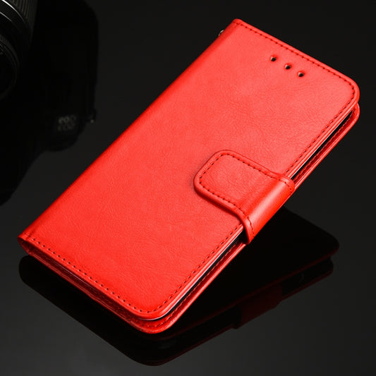 For iPhone 12 / 12 Pro Crystal Texture Horizontal Flip Leather Case with Holder & Card Slots & Wallet(Red) - iPhone 12 / 12 Pro Cases by buy2fix | Online Shopping UK | buy2fix