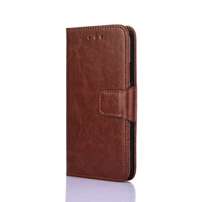 For Nokia 2.4 Crystal Texture Horizontal Flip Leather Case with Holder & Card Slots & Wallet(Brown) - Nokia Cases by buy2fix | Online Shopping UK | buy2fix