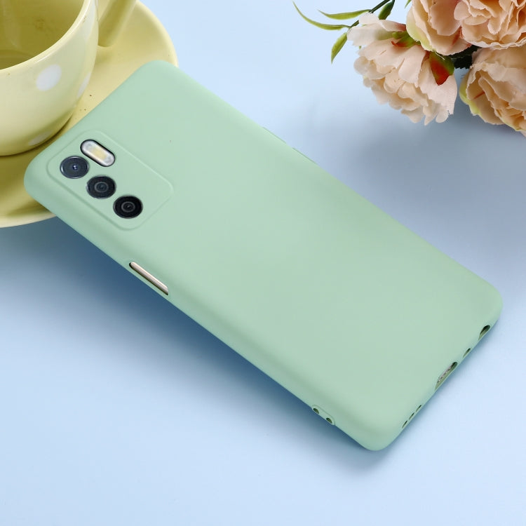 For OPPO A16 / A16S Foreign Version Solid Color Liquid Silicone Shockproof Full Coverage Protective Case(Green) - OPPO Cases by buy2fix | Online Shopping UK | buy2fix