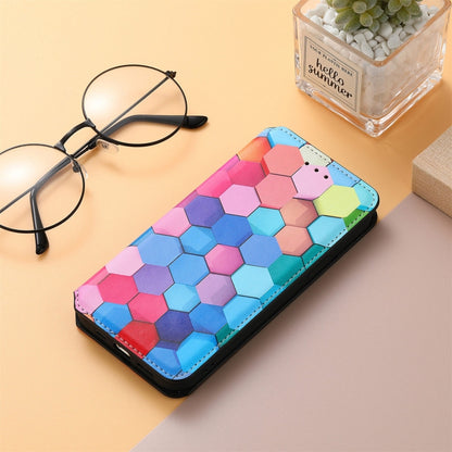 For Motorola Edge 20 Colorful Magnetic Horizontal Flip PU Leather Case with Holder & Card Slot & Wallet(Colorful Cube) - Motorola Cases by buy2fix | Online Shopping UK | buy2fix