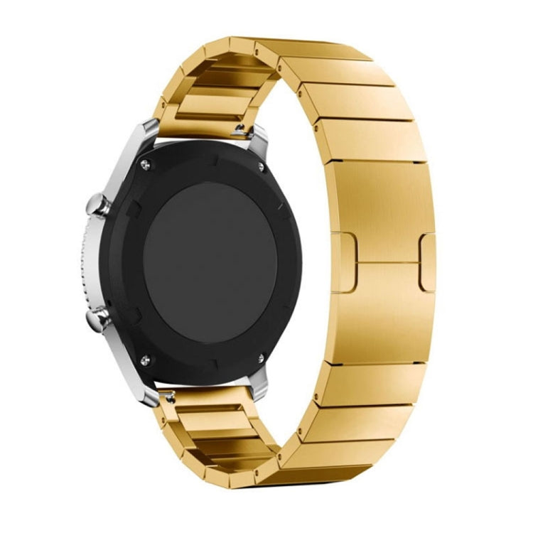 For Huawei GT3 46mm Watch One-bead Steel Original Buckle Watch Band,Width 22mm(Gold) - Watch Bands by buy2fix | Online Shopping UK | buy2fix