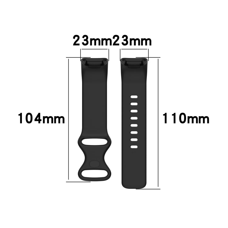 For Fitbit Charge 5 Silicone Watch Band, Size:S(Official Red) - Watch Bands by buy2fix | Online Shopping UK | buy2fix