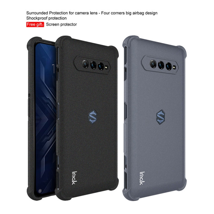 For Xiaomi Black Shark 4 Pro / 4 IMAK All-inclusive Shockproof Airbag TPU Case with Screen Protector(Matte Black) - Xiaomi Cases by imak | Online Shopping UK | buy2fix
