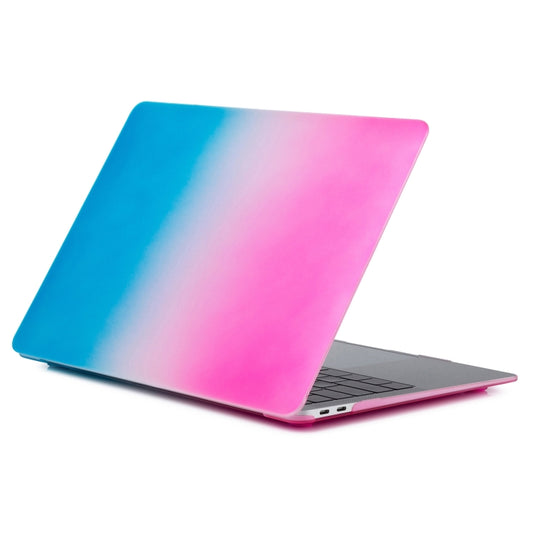 Laptop Rainbow Pattern PC Protective Case For MacBook Pro 14.2 inch A2442 2021(Pink + Water Blue) - MacBook Pro Cases by buy2fix | Online Shopping UK | buy2fix