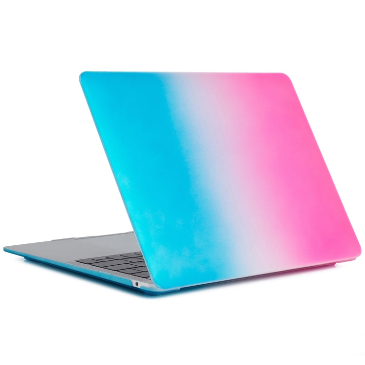 Laptop Rainbow Pattern PC Protective Case For MacBook Pro 16.2 inch A2485 2021(Pink + Water Blue) - MacBook Pro Cases by buy2fix | Online Shopping UK | buy2fix