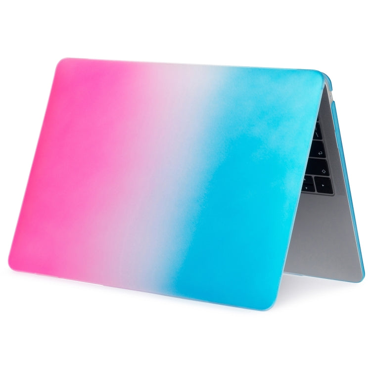 Laptop Rainbow Pattern PC Protective Case For MacBook Pro 16.2 inch A2485 2021(Pink + Water Blue) - MacBook Pro Cases by buy2fix | Online Shopping UK | buy2fix