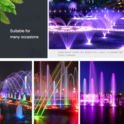 18W Landscape Colorful Color Changing Ring LED Stainless Steel Underwater Fountain Light(Colorful) - Underwater Lights by buy2fix | Online Shopping UK | buy2fix