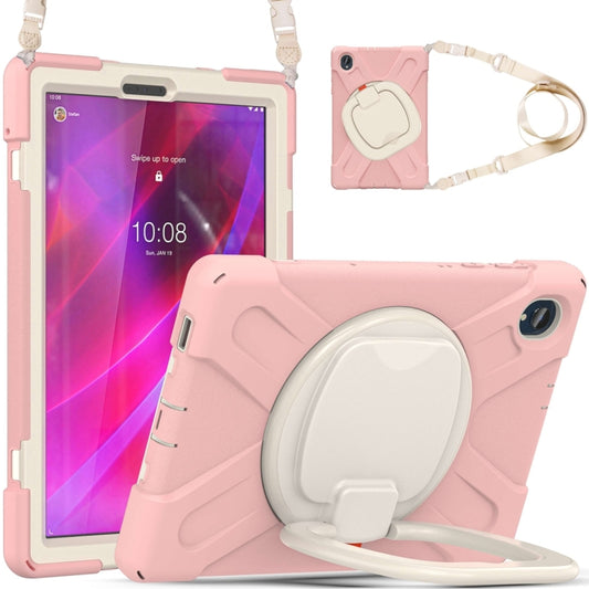 For Lenovo Tab K10 / M10 Plus Silicone + PC Protective Tablet Case(Cherry Blossom Pink) - Lenovo by buy2fix | Online Shopping UK | buy2fix