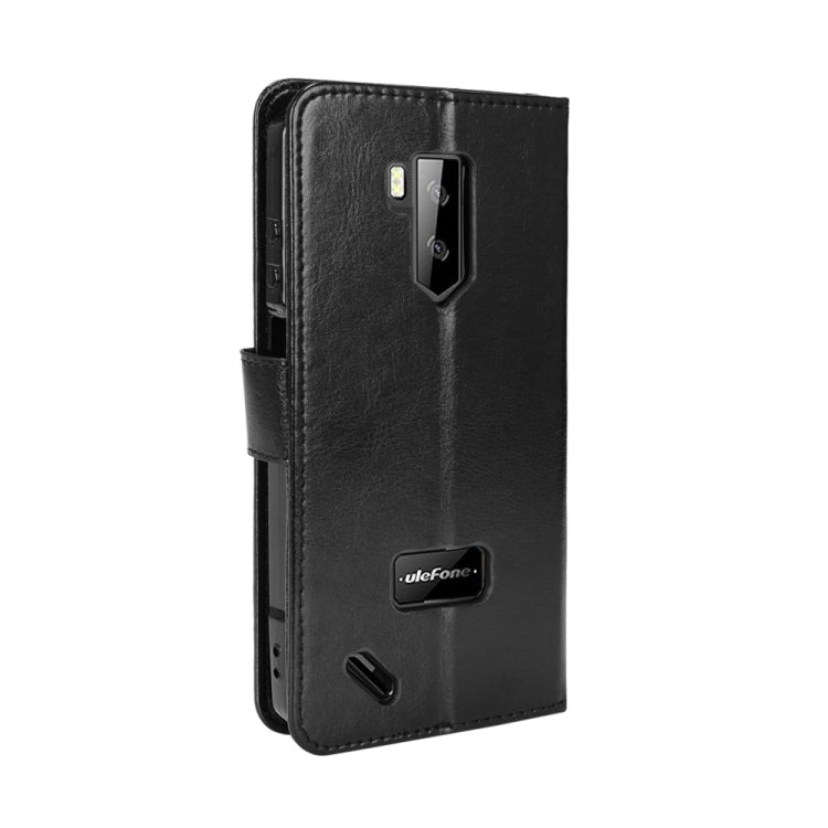 For Ulefone Armor X9 Retro Crazy Horse Texture Leather Phone Case(Black) - Ulefone Cases by buy2fix | Online Shopping UK | buy2fix