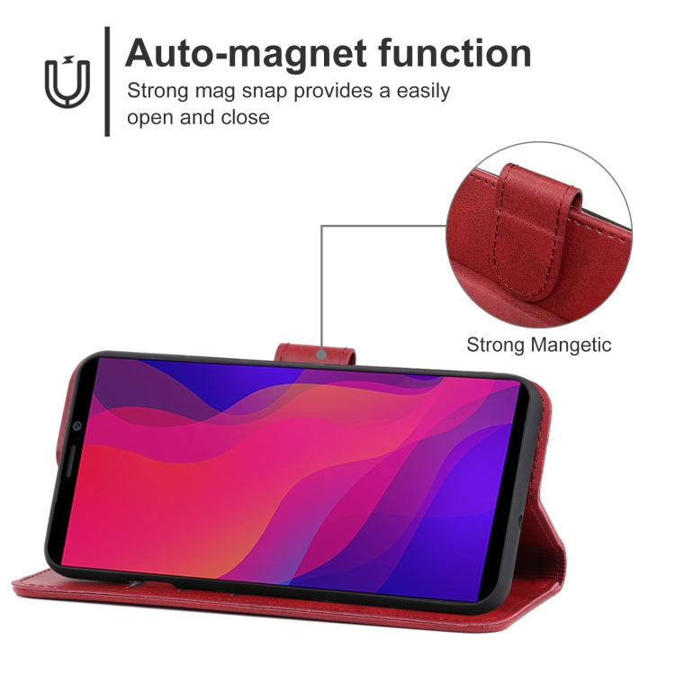 Leather Phone Case For Ulefone Power 3L(Red) - Ulefone Cases by buy2fix | Online Shopping UK | buy2fix