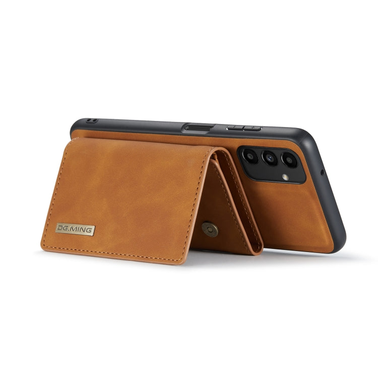 For Samsung Galaxy A13 4G DG.MING M1 Series 3-Fold Multi Card Wallet  Phone Case(Brown) - Galaxy Phone Cases by DG.MING | Online Shopping UK | buy2fix