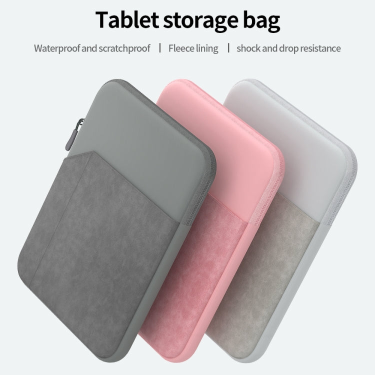 7.9-8.4 inch Universal Sheepskin Leather + Oxford Fabric Portable Tablet Storage Bag(Pink) - Protective Bag by buy2fix | Online Shopping UK | buy2fix