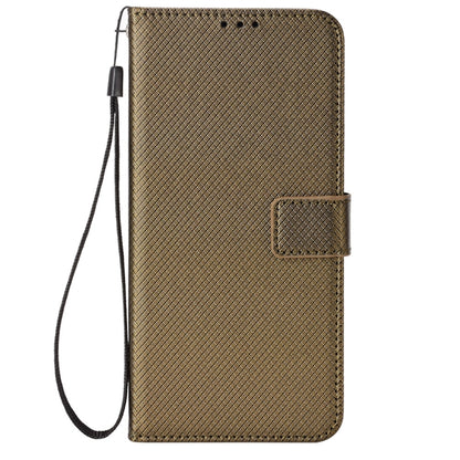 For Blackview A70 2021 Diamond Texture Leather Phone Case(Brown) - More Brand by buy2fix | Online Shopping UK | buy2fix