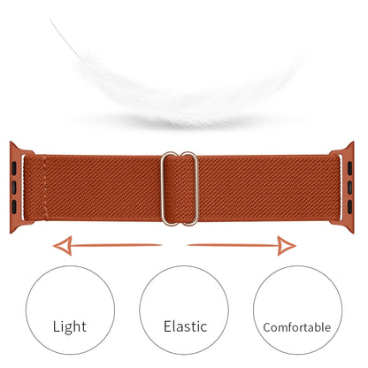 Polyester Nylon Watch Band For Apple Watch Ultra 49mm&Watch Ultra 2 49mm / Series 9&8&7 45mm / SE 3&SE 2&6&SE&5&4 44mm / 3&2&1 42mm(Orange Red) - Watch Bands by buy2fix | Online Shopping UK | buy2fix