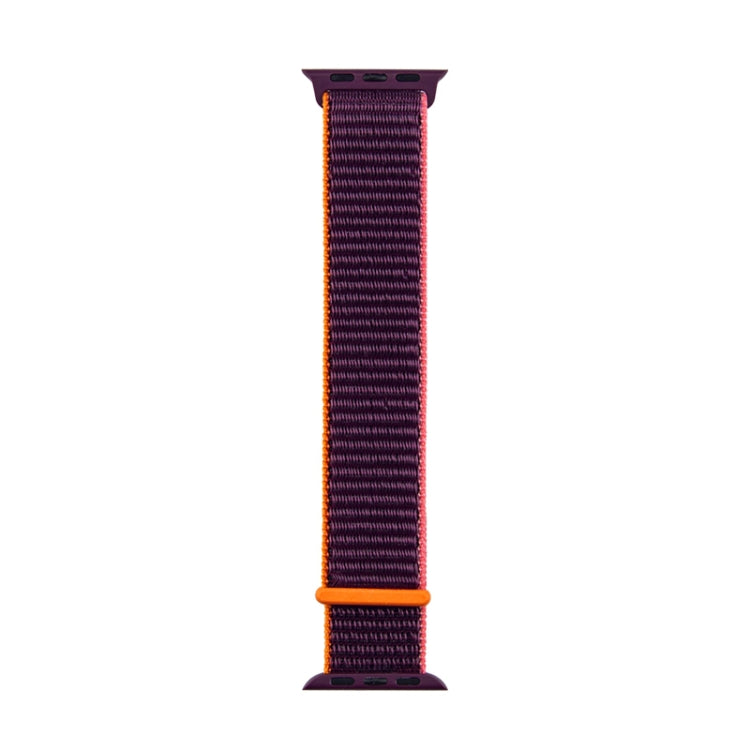 For Apple Watch Apple Watch Ultra 49mm&Watch Ultra 2 49mm / Series 9&8&7 45mm / SE 3&SE 2&6&SE&5&4 44mm / 3&2&1 42mm Mutural Nylon Watch Band(Plum color) - Watch Bands by buy2fix | Online Shopping UK | buy2fix