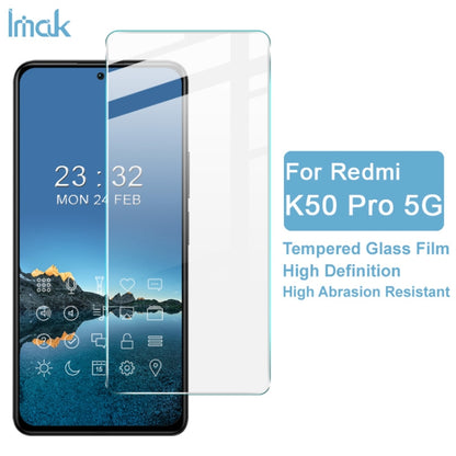 For Xiaomi Redmi K40S 5G / K50 5G / K50 Pro 5G IMAK H Series Tempered Glass Film -  by imak | Online Shopping UK | buy2fix