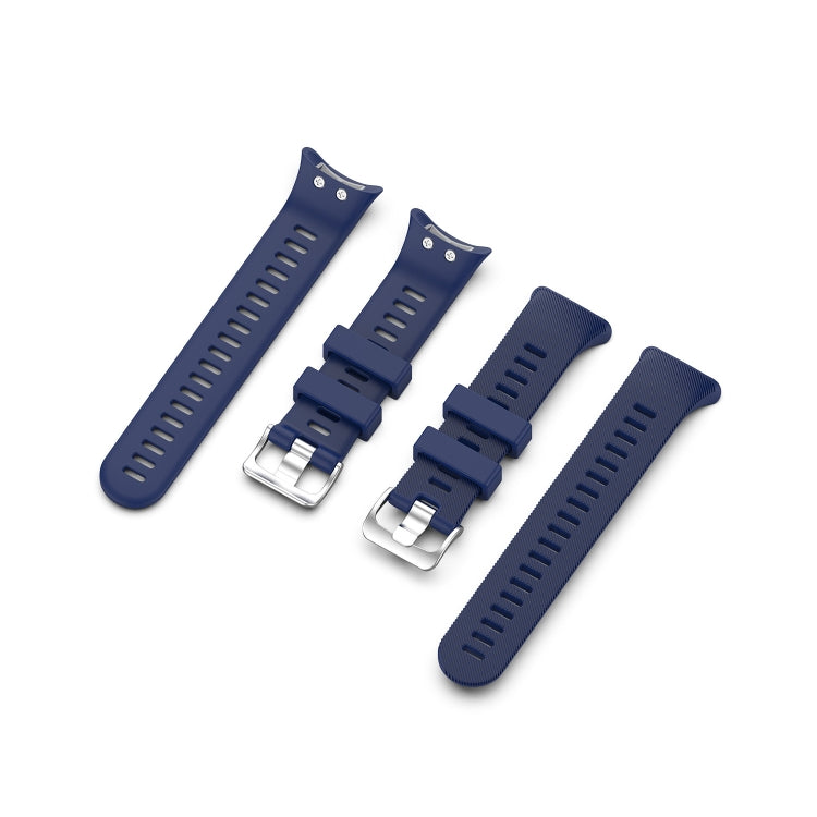 For Garmin Forerunner 45 & 45S Silicone Watch Band(Navy blue) - Watch Bands by buy2fix | Online Shopping UK | buy2fix